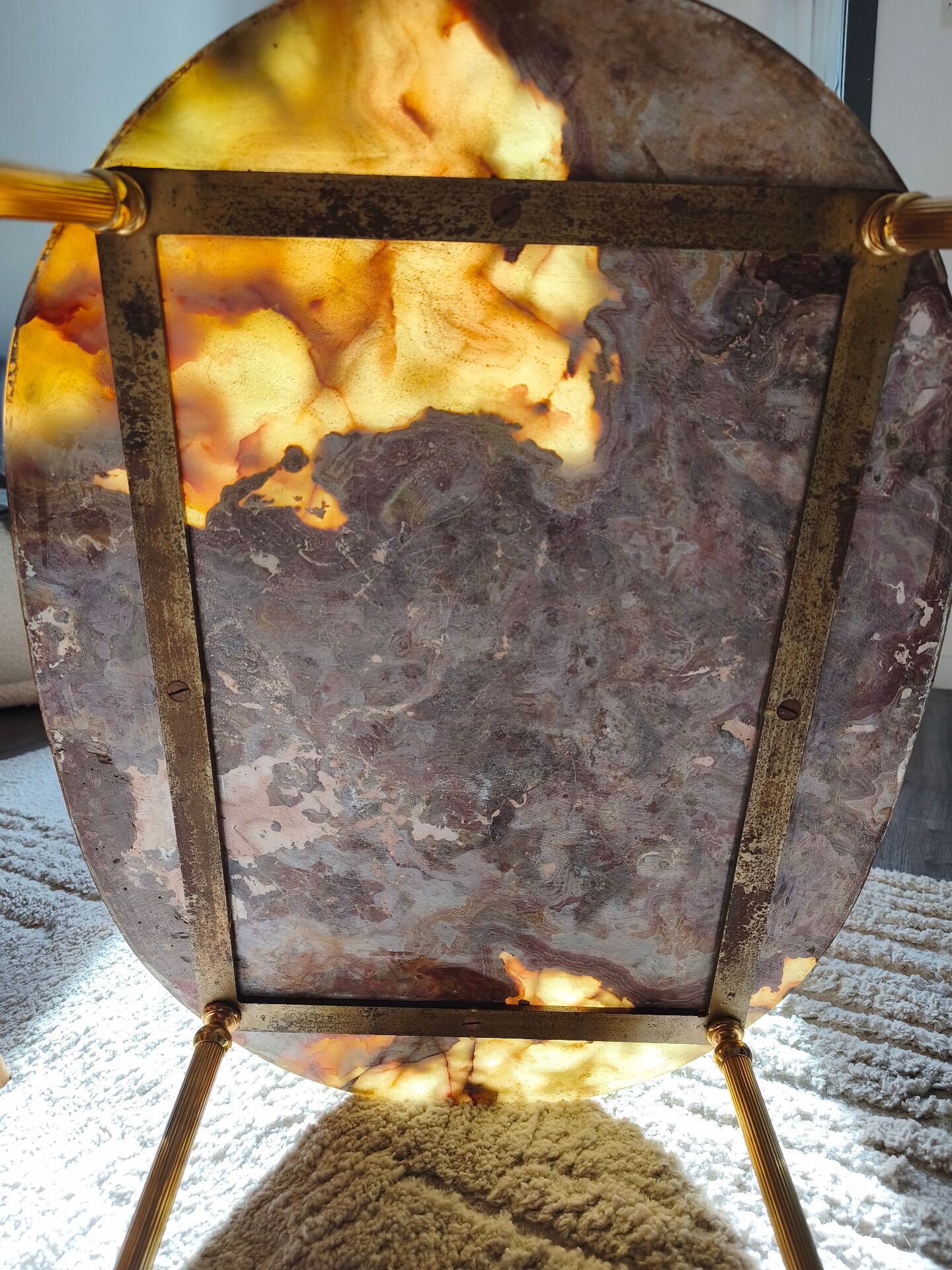 Marble coffee table