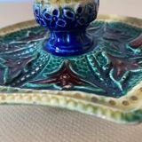 Glazed ceramic candle holder