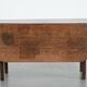 Charming antique English drop-leaf dining table made of oak from the late 19th century