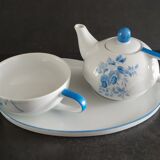 Teapot and cup on tray