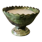 Bougie dans bol Tamegroute. Menthe