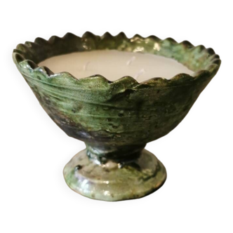 Candle in Tamegroute bowl. Mint