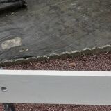 Garden bench with old cast-cast-or-cast-or-cast foot