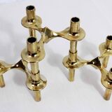 Set of 3 modular nagel candle holders