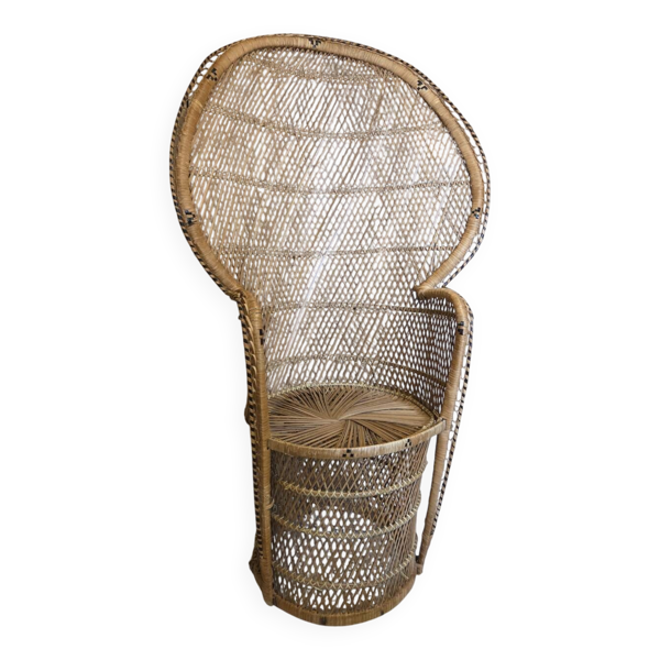 Fauteuil Emmanuelle  en rotin
