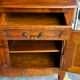 Buffet, rustic sideboard in solid cherry wood, 20th century