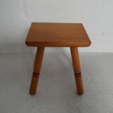 Ensemble vintage de 2 petites tables d'appoint/tabourets