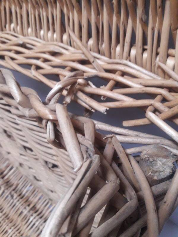 Wicker trunk L75xH53xD48 vintage