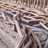 Wicker trunk L75xH53xD48 vintage