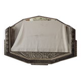 Silver art deco mirror