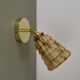 Vintage tulip wall lamp in marbled effect Clichy glass