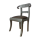 Vintage silver metal chair