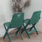Pair of folding chairs us army