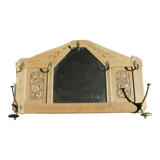 Art Deco mirror coat rack