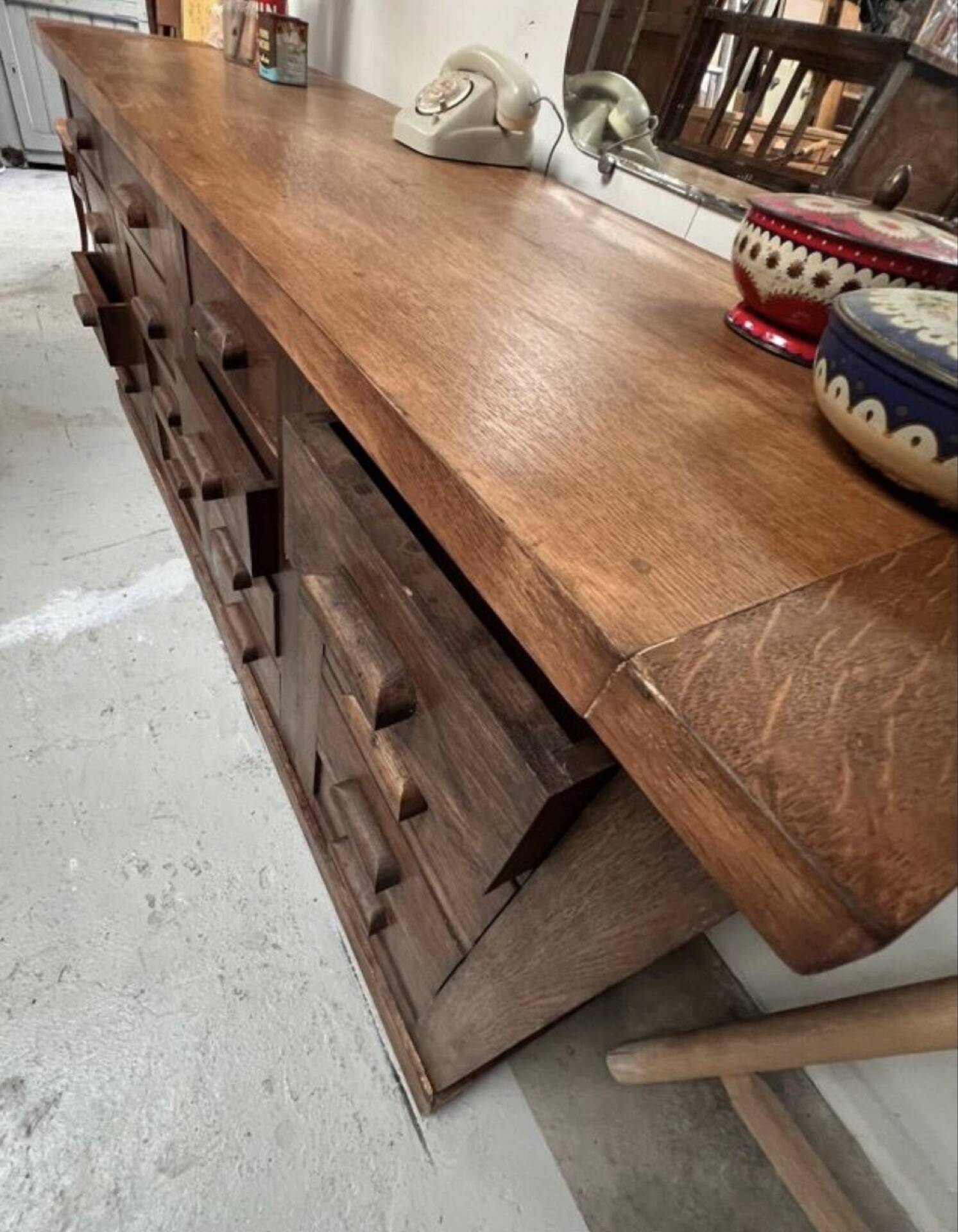 Old oak mercer’s furniture