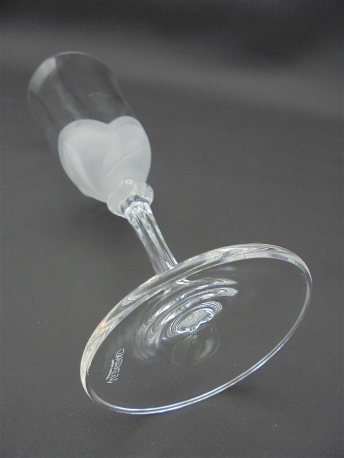 Set of 4 crystal flutes