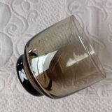 6 verres à eau Arcoroc Tivoli en verre fumé, France années 1980