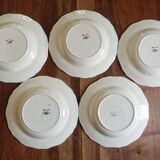 lot of 5 deep plates Sarreguemines Agreste