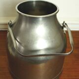 Old stainless steel milk can
