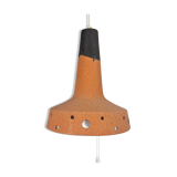 Vintage pendant lamp - ceramic - Fat Lava - pull switch - West Germany - 70