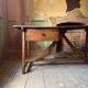 19th Century Continental Primitive Vernacular Kitchen Prep Table with Drawe