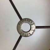 Large midcentury sputnik Stilnovo style brass table lamp, US 1950s