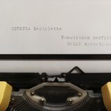 Olympia Typewriter Straw Yellow (Rare)