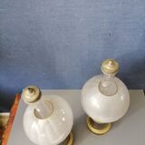 Paire de lampes à pétrole Napoléon III