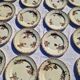 Clairefontaine earthenware plate and fruit bowl set, Saxe model