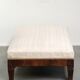 Antique French sofa from the 19th century in Empire style with a silk seat