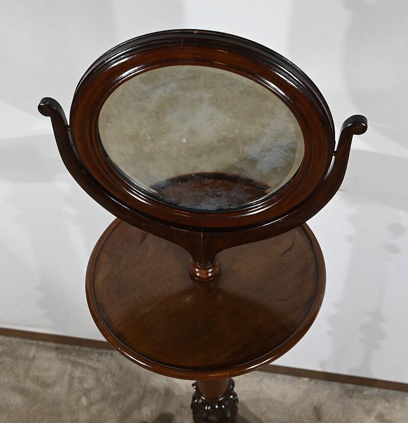 Small Barbière in Solid Mahogany, Restoration Period – 1st part 19th century