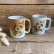 Duo of Vallauris stoneware mugs