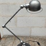 Jielde lamp two arms graphite patina industrial workshop lamp