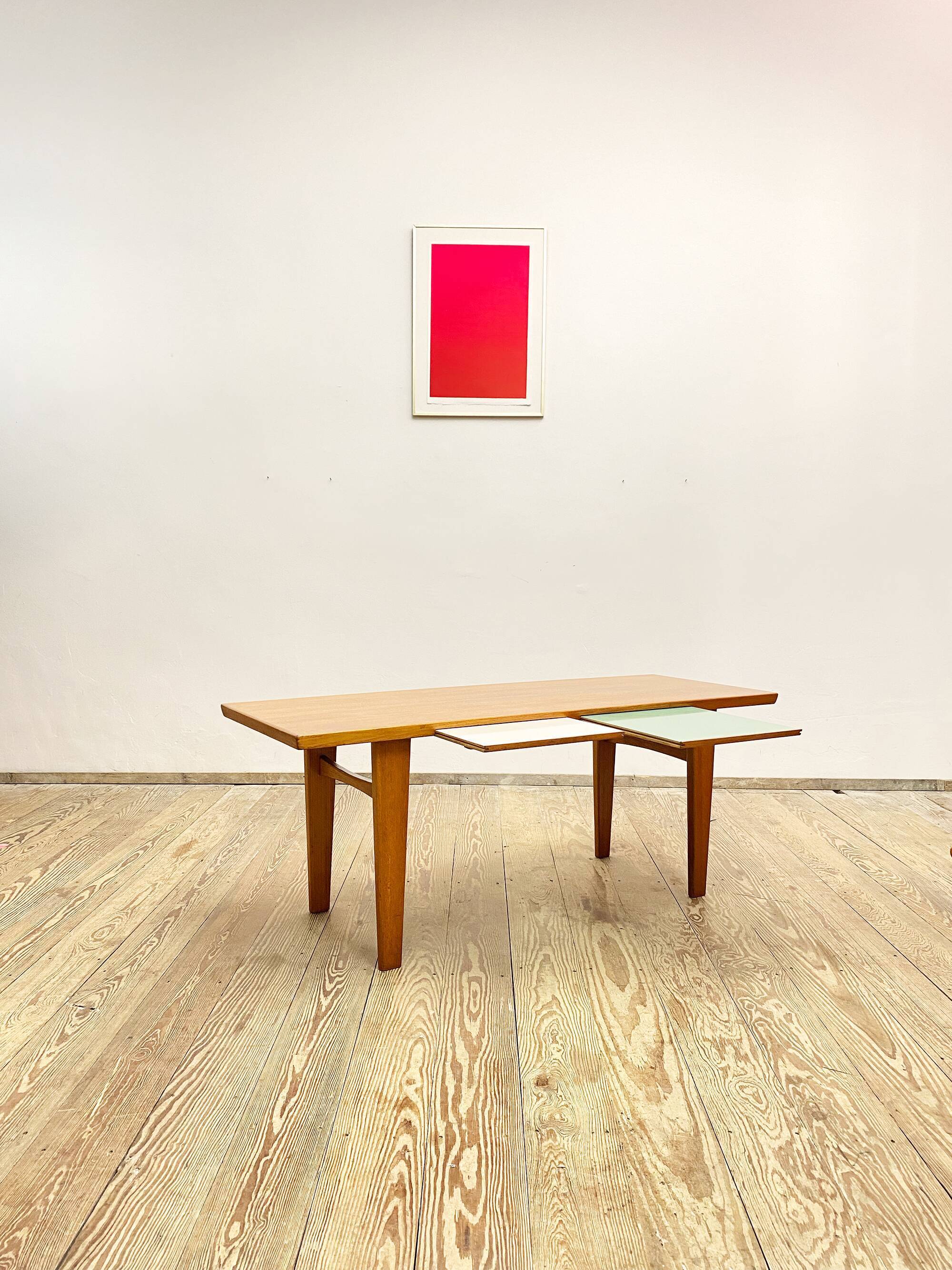 Mid Century Teak Coffee Table, Sofa Table, 1950s, 1960s