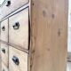 1950s pine workshop cabinet with drawers