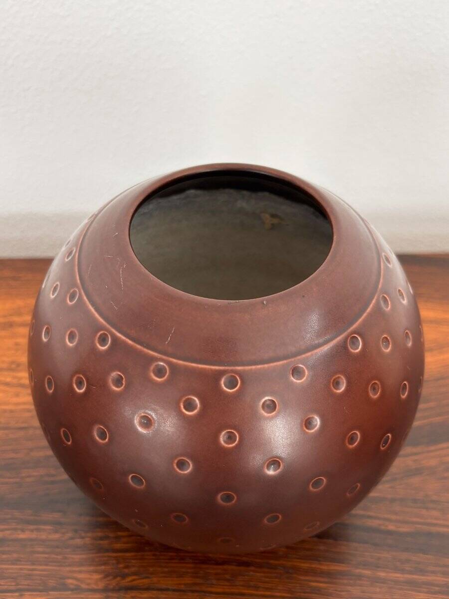 Scandinavian Ceramic Aluminia Marselis Series Vase by Nils Thorsson for Royal Copenaghen, Denmark, 1950s