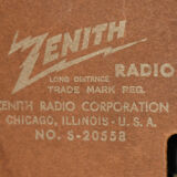 American radio 1954 (midget) Zenith radio corp.