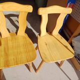 2 country Bavarian chairs