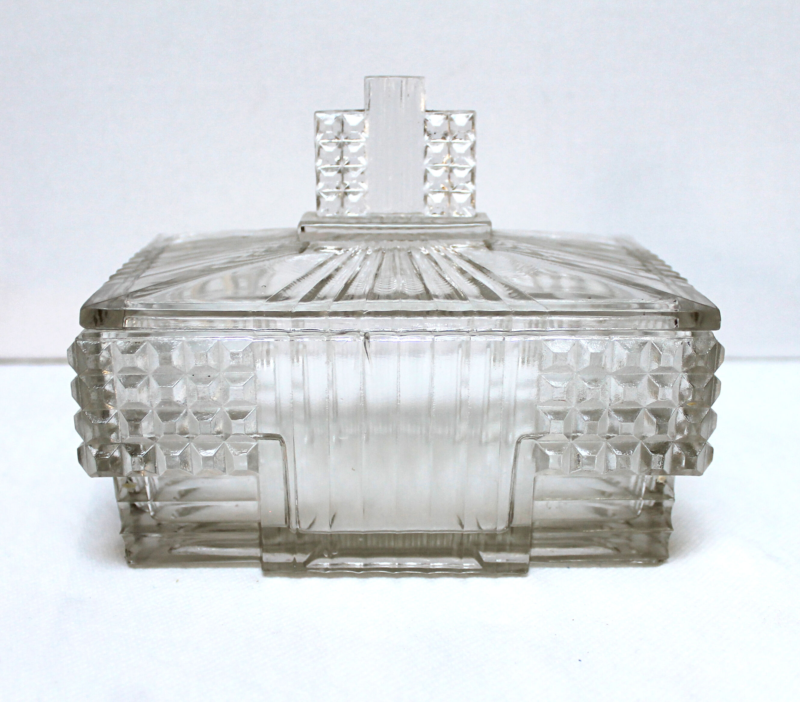 Art deco candy glass