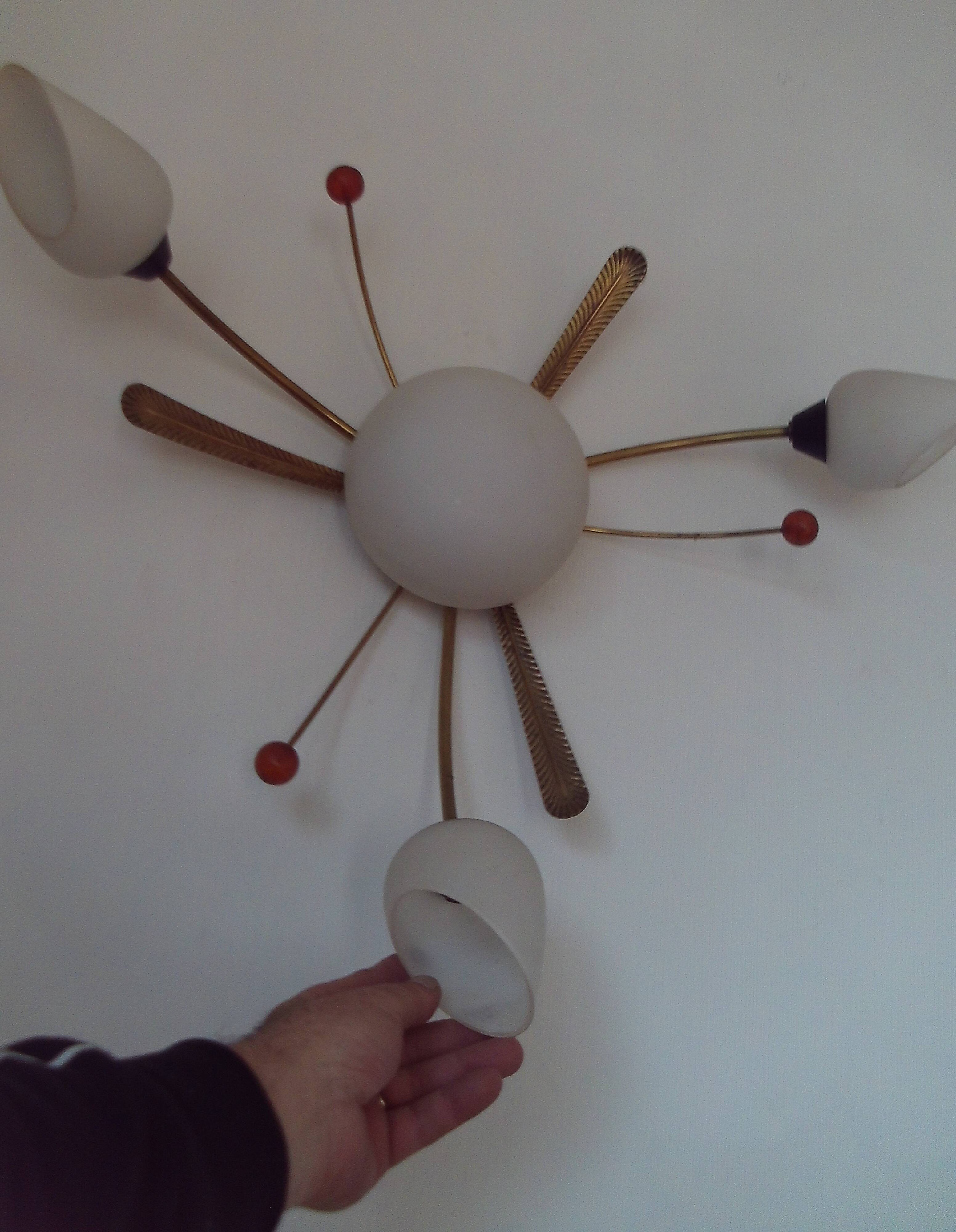 large pair of 1960 wall lights