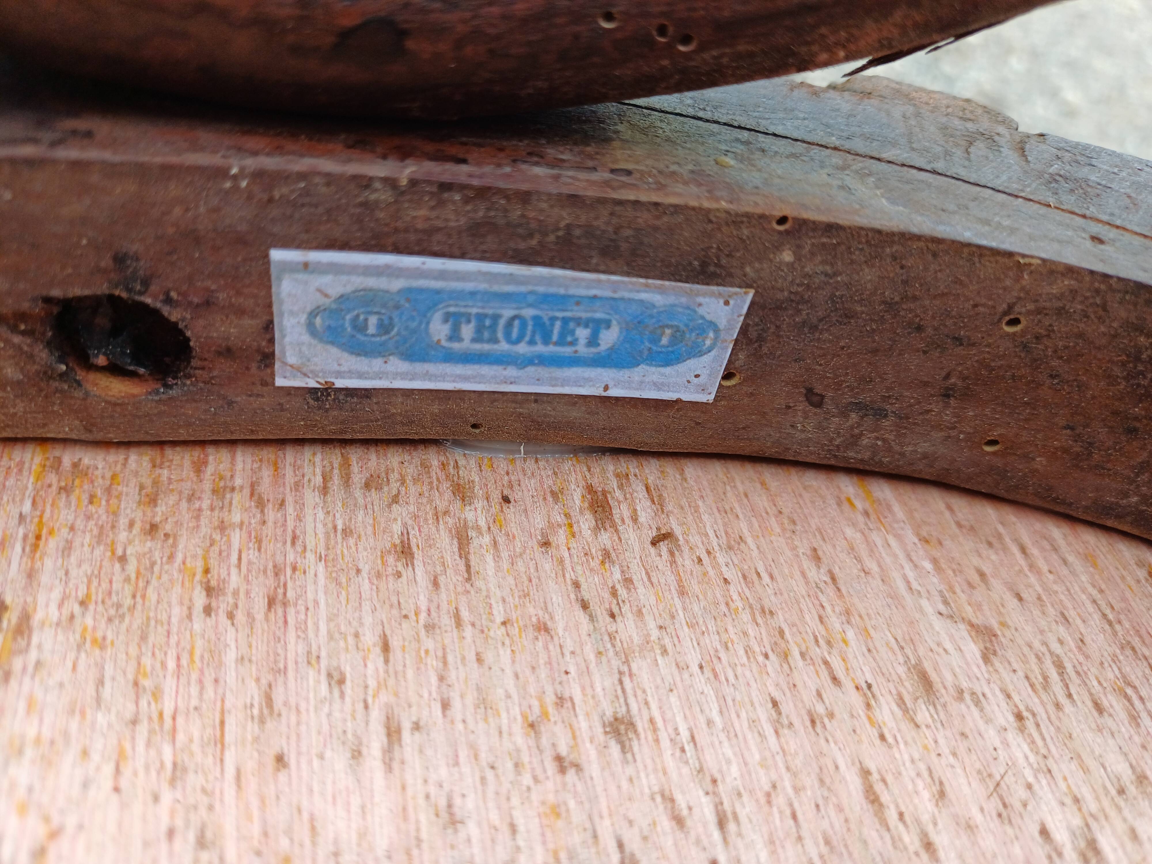 5 Thonet wooden bistro chairs