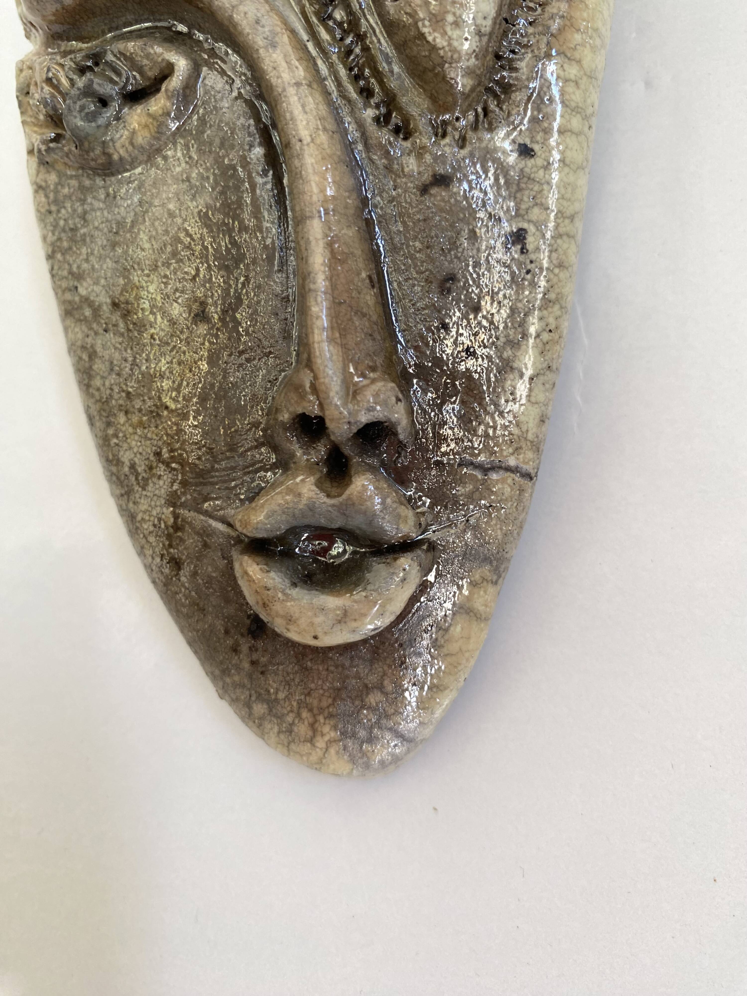 Ceramic wall-mounted head, 1970s