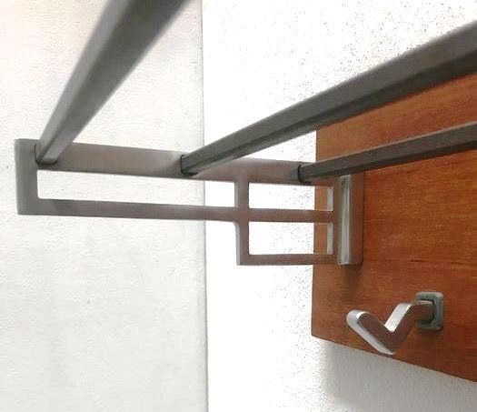 "1960" wood alu steel coat hanger