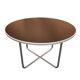 Willem hendrik gispen, art deco modernist round coffee table, tubular structure