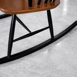 Vintage Mid-Century Finnish Modern Rocking Chair by I. Tapiovaara for Asko