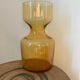 Amber glass vase