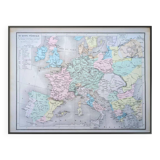 Feudal Europe, original map printed in 1879.