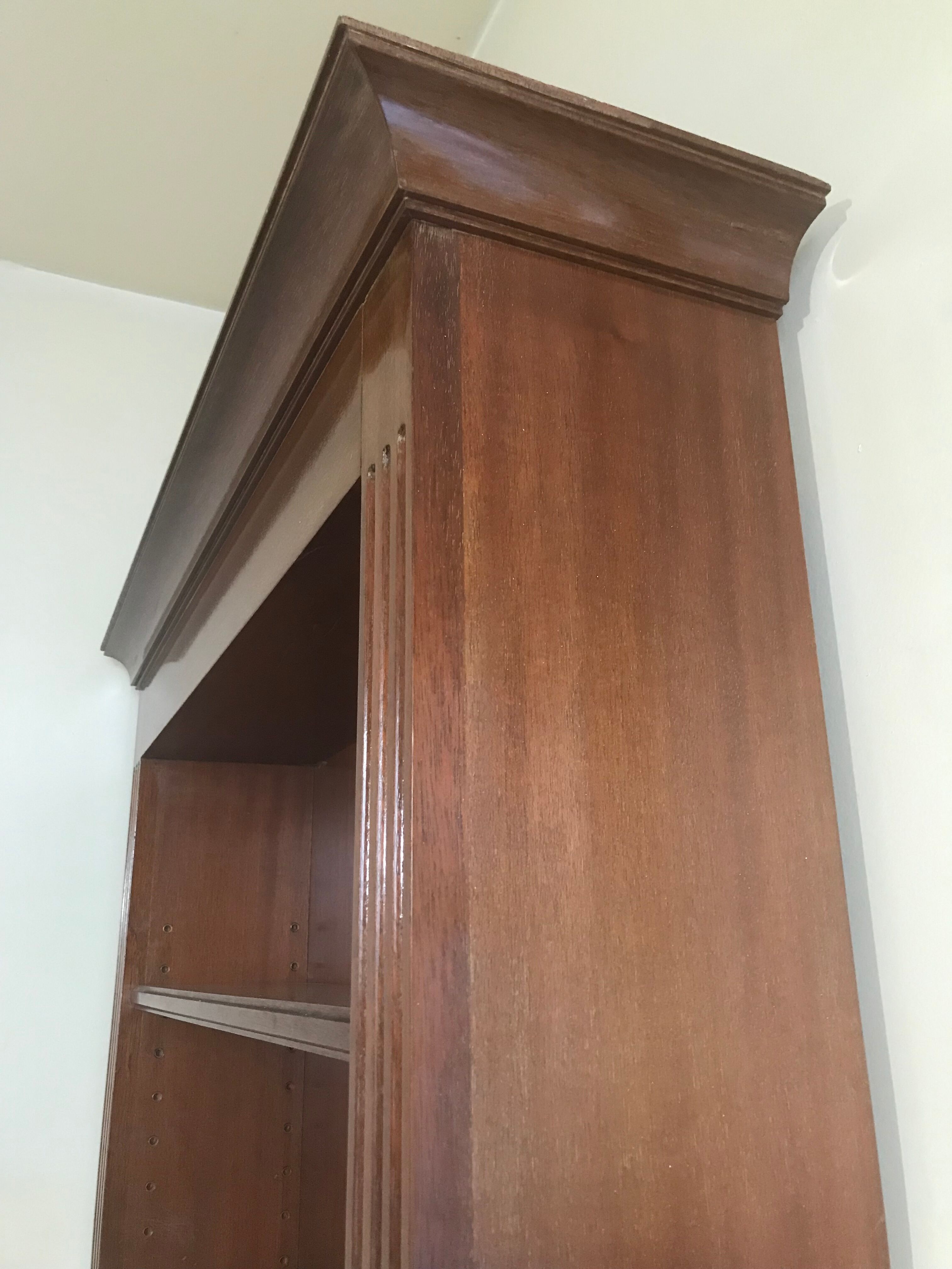 Antique wood bookcase furniture Napoleon III style