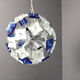 Hammered glass chandelier, 1970s