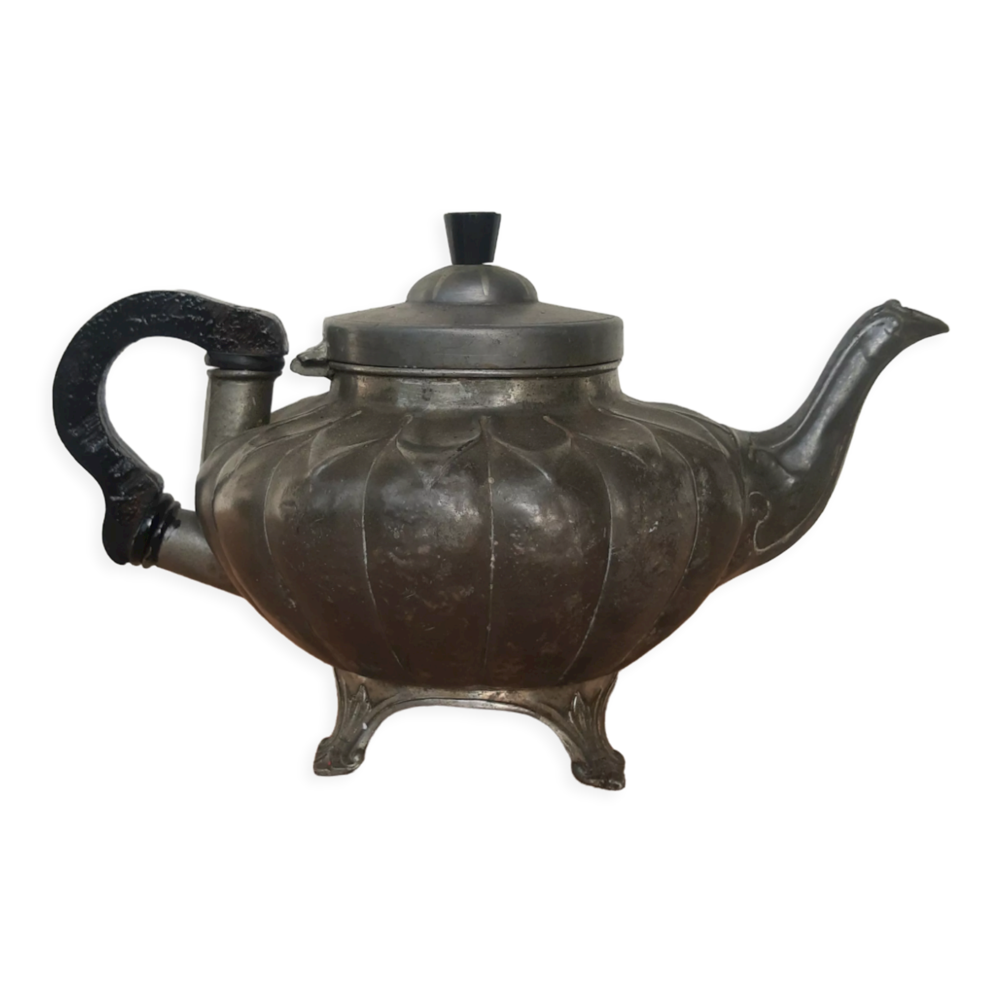 Antique Sheffield Broadhead Stamped Pewter Teapot Vintage | Selency